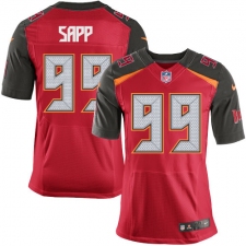 Men's Nike Tampa Bay Buccaneers #99 Warren Sapp Elite Red Team Color NFL Jersey