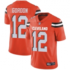Youth Nike Cleveland Browns #12 Josh Gordon Orange Alternate Vapor Untouchable Limited Player NFL Jersey