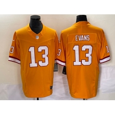 Men's Nike Tampa Bay Buccaneers #13 Mike Evans Yellow 2023 F.U.S.E. Vapor Limited Throwback Stitched Football Jersey
