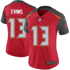 Women's Nike Tampa Bay Buccaneers #13 Mike Evans Elite Red Team Color NFL Jersey