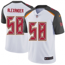 Youth Nike Tampa Bay Buccaneers #58 Kwon Alexander White Vapor Untouchable Limited Player NFL Jersey