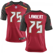 Men's Nike Tampa Bay Buccaneers #75 Davonte Lambert Elite Red Team Color NFL Jersey