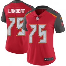 Women's Nike Tampa Bay Buccaneers #75 Davonte Lambert Red Team Color Vapor Untouchable Limited Player NFL Jersey