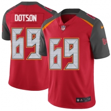 Youth Nike Tampa Bay Buccaneers #69 Demar Dotson Elite Red Team Color NFL Jersey