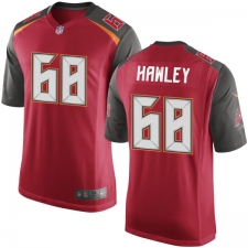 Men's Nike Tampa Bay Buccaneers #68 Joe Hawley Game Red Team Color NFL Jersey