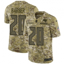 Youth Nike Tampa Bay Buccaneers #20 Ronde Barber Limited Camo 2018 Salute to Service NFL Jersey