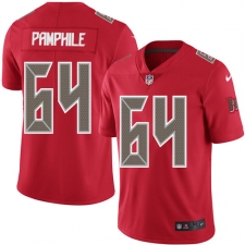 Men's Nike Tampa Bay Buccaneers #64 Kevin Pamphile Elite Red Rush Vapor Untouchable NFL Jersey