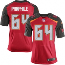 Men's Nike Tampa Bay Buccaneers #64 Kevin Pamphile Elite Red Team Color NFL Jersey