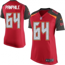 Women's Nike Tampa Bay Buccaneers #64 Kevin Pamphile Game Red Team Color NFL Jersey