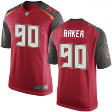Men's Nike Tampa Bay Buccaneers #90 Chris Baker Game Red Team Color NFL Jersey