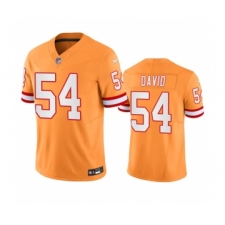 Men's Nike Tampa Bay Buccaneers #54 Lavonte David Orange Throwback Limited Stitched Jersey