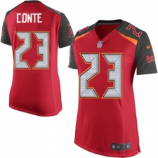 Women's Nike Tampa Bay Buccaneers #23 Chris Conte Game Red Team Color NFL Jersey