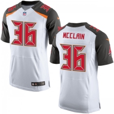 Men's Nike Tampa Bay Buccaneers #36 Robert McClain Elite White NFL Jersey