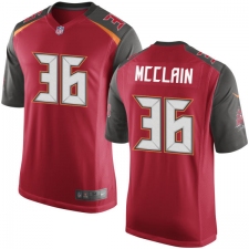 Men's Nike Tampa Bay Buccaneers #36 Robert McClain Game Red Team Color NFL Jersey