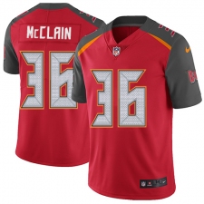 Youth Nike Tampa Bay Buccaneers #36 Robert McClain Red Team Color Vapor Untouchable Limited Player NFL Jersey