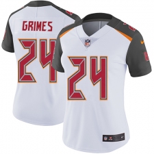 Women's Nike Tampa Bay Buccaneers #24 Brent Grimes White Vapor Untouchable Limited Player NFL Jersey