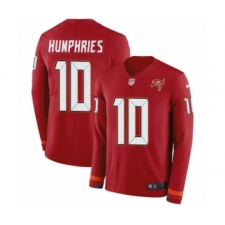 Men's Nike Tampa Bay Buccaneers #10 Adam Humphries Limited Red Therma Long Sleeve NFL Jersey
