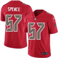 Men's Nike Tampa Bay Buccaneers #57 Noah Spence Limited Red Rush Vapor Untouchable NFL Jersey
