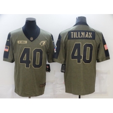 Men's Arizona Cardinals #40 Pat Tillman Nike Olive 2021 Salute To Service Limited Player Jersey