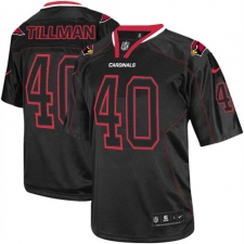 Men's Nike Arizona Cardinals #40 Pat Tillman Elite Lights Out Black NFL Jersey