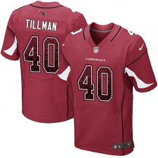 Men's Nike Arizona Cardinals #40 Pat Tillman Elite Red Home Drift Fashion NFL Jersey