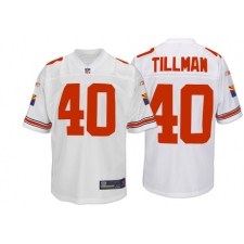 Reebok Arizona Cardinals #40 Pat Tillman White Premier EQT Throwback NFL Jersey