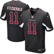 Men's Nike Arizona Cardinals #11 Larry Fitzgerald Elite Black Alternate Drift Fashion NFL Jersey