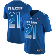 Women's Nike Arizona Cardinals #21 Patrick Peterson Limited Royal Blue 2018 Pro Bowl NFL Jersey