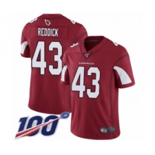 Men's Arizona Cardinals #43 Haason Reddick Red Team Color Vapor Untouchable Limited Player 100th Season Football Jersey