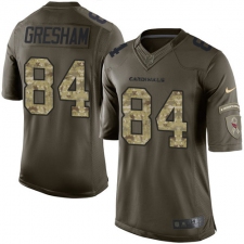 Men's Nike Arizona Cardinals #84 Jermaine Gresham Elite Green Salute to Service NFL Jersey