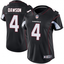 Women's Nike Arizona Cardinals #4 Phil Dawson Elite Black Alternate NFL Jersey