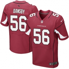 Men's Nike Arizona Cardinals #56 Karlos Dansby Elite Red Team Color NFL Jersey