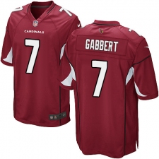 Men's Nike Arizona Cardinals #7 Blaine Gabbert Game Red Team Color NFL Jersey