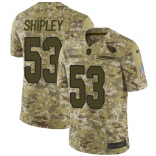 Men's Nike Arizona Cardinals #53 A.Q. Shipley Limited Camo 2018 Salute to Service NFL Jersey