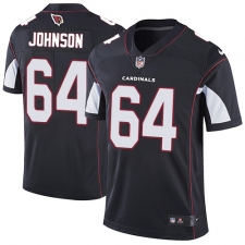 Men's Nike Arizona Cardinals #64 Dorian Johnson Black Alternate Vapor Untouchable Limited Player NFL Jersey