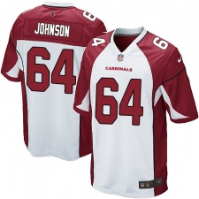 Men's Nike Arizona Cardinals #64 Dorian Johnson Game White NFL Jersey