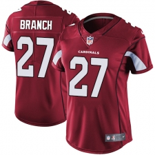 Women's Nike Arizona Cardinals #27 Tyvon Branch Elite Red Team Color NFL Jersey