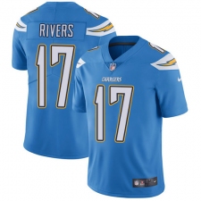 Youth Nike Los Angeles Chargers #17 Philip Rivers Elite Electric Blue Alternate NFL Jersey