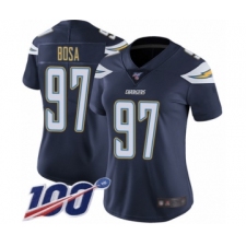 Women's Nike Los Angeles Chargers #97 Joey Bosa Navy Blue Team Color Vapor Untouchable Limited Player 100th Season NFL Jersey