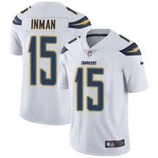 Men's Nike Los Angeles Chargers #15 Dontrelle Inman White Vapor Untouchable Limited Player NFL Jersey
