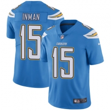 Youth Nike Los Angeles Chargers #15 Dontrelle Inman Electric Blue Alternate Vapor Untouchable Limited Player NFL Jersey
