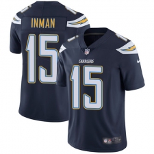 Youth Nike Los Angeles Chargers #15 Dontrelle Inman Elite Navy Blue Team Color NFL Jersey
