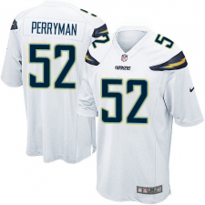 Men's Nike Los Angeles Chargers #52 Denzel Perryman Game White NFL Jersey