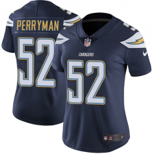Women's Nike Los Angeles Chargers #52 Denzel Perryman Elite Navy Blue Team Color NFL Jersey