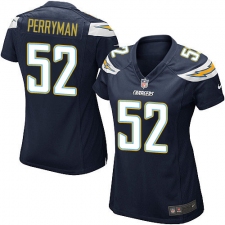 Women's Nike Los Angeles Chargers #52 Denzel Perryman Game Navy Blue Team Color NFL Jersey
