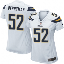 Women's Nike Los Angeles Chargers #52 Denzel Perryman Game White NFL Jersey