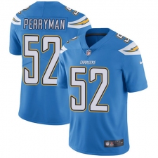 Youth Nike Los Angeles Chargers #52 Denzel Perryman Elite Electric Blue Alternate NFL Jersey