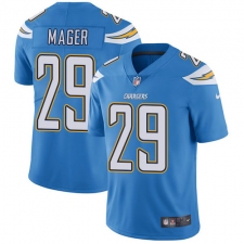 Men's Nike Los Angeles Chargers #29 Craig Mager Electric Blue Alternate Vapor Untouchable Limited Player NFL Jersey