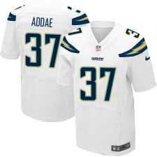 Men's Nike Los Angeles Chargers #37 Jahleel Addae Elite White NFL Jersey