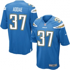Men's Nike Los Angeles Chargers #37 Jahleel Addae Game Electric Blue Alternate NFL Jersey